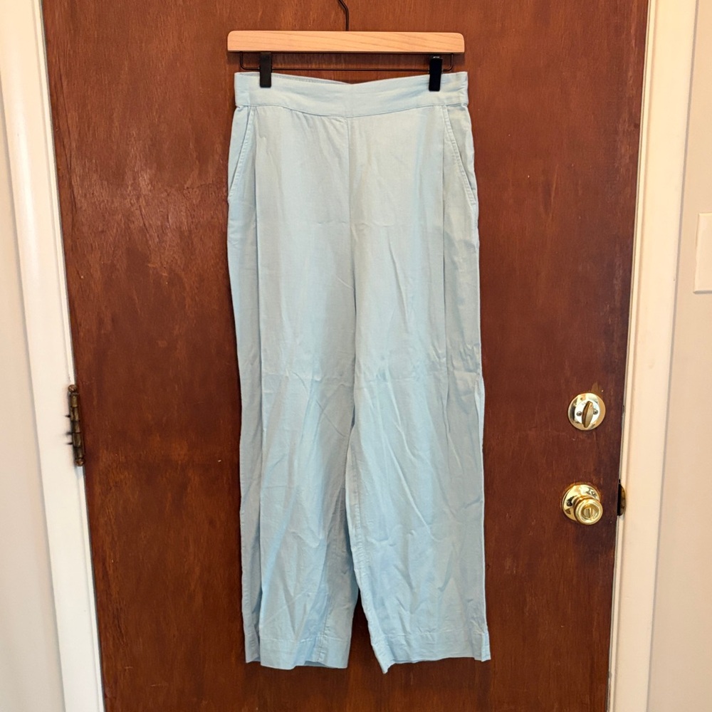 Madewell Sky Blue Linen Pant